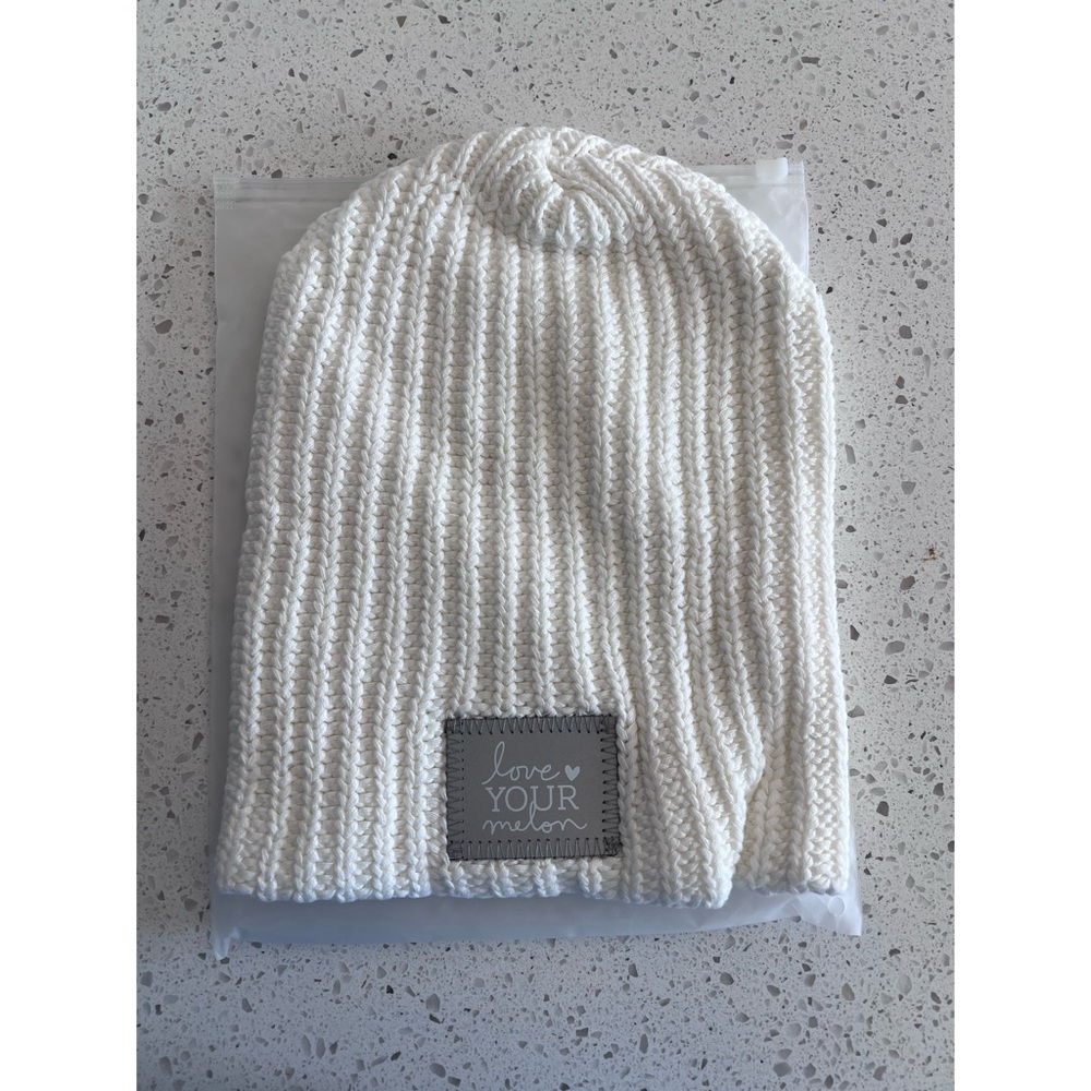 NWOT Love Your Melon Ivory Knit Hat
